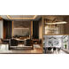 Stiles LED 48 inch Ashen Gold Island Chandelier Ceiling Light